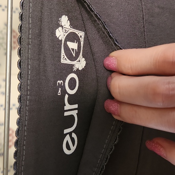 NWT Size 4 Gray Pants ladies by euro Classic Denim - Picture 3 of 3